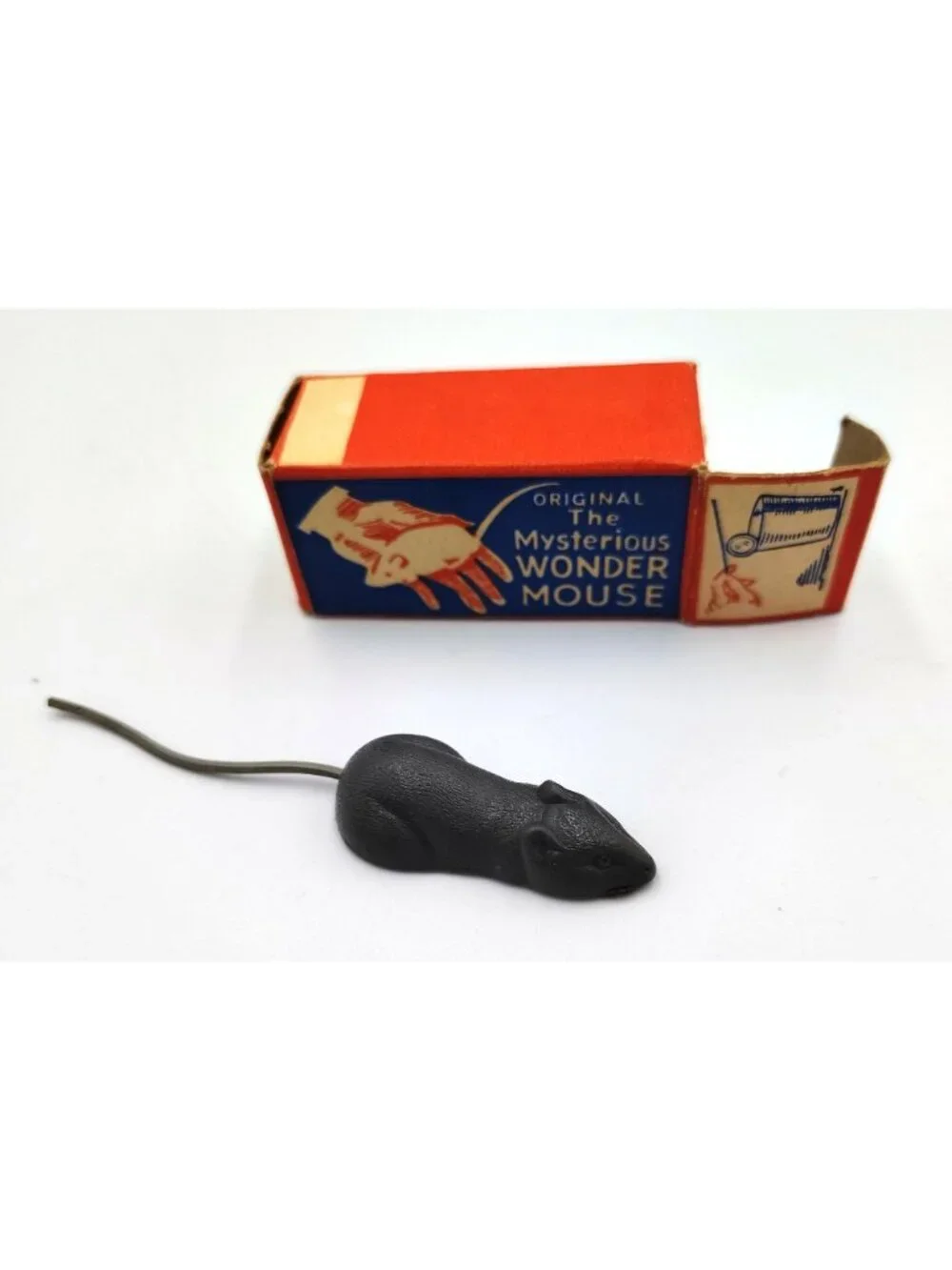 Original Mysterious Wonder Mouse Magic Trick w/ Box Novelty Toy Vintage